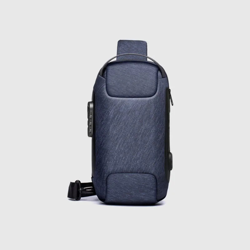 Men's USB Charging Crossbody Chest Pack | Anti-Theft Waterproof Bag Luxegan