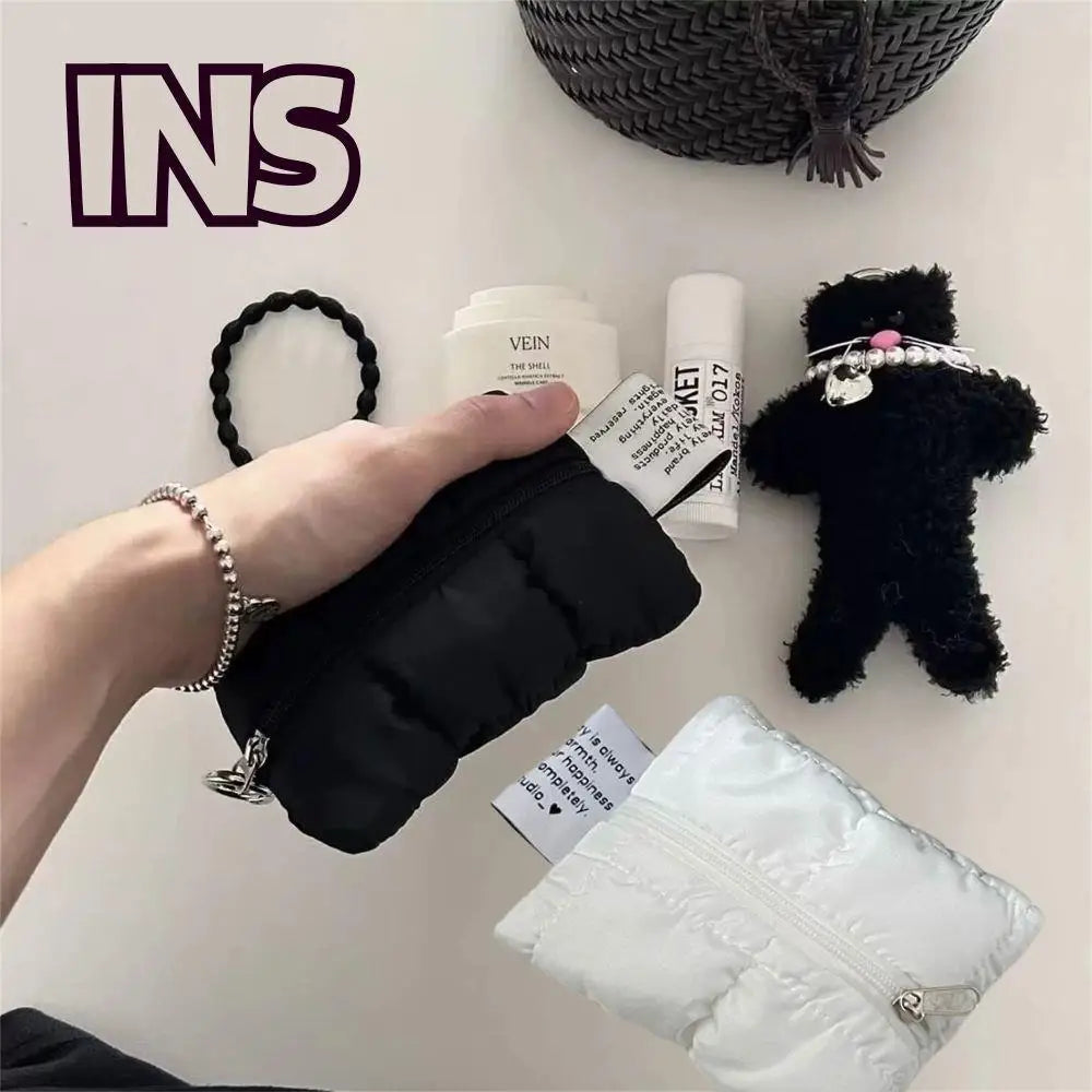 Mini Zipper Pouch Soft Compact Earphone & Coin Purse | Multi-Purpose Bag Portable Storage Travel Essentials Key Organizer Wallet Luxegan