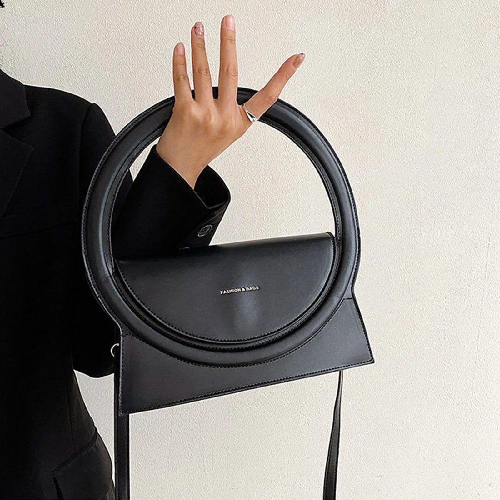 Unique Design Bamboo Saddle Bag | Soft Crossbody Phone Wallet Luxegan