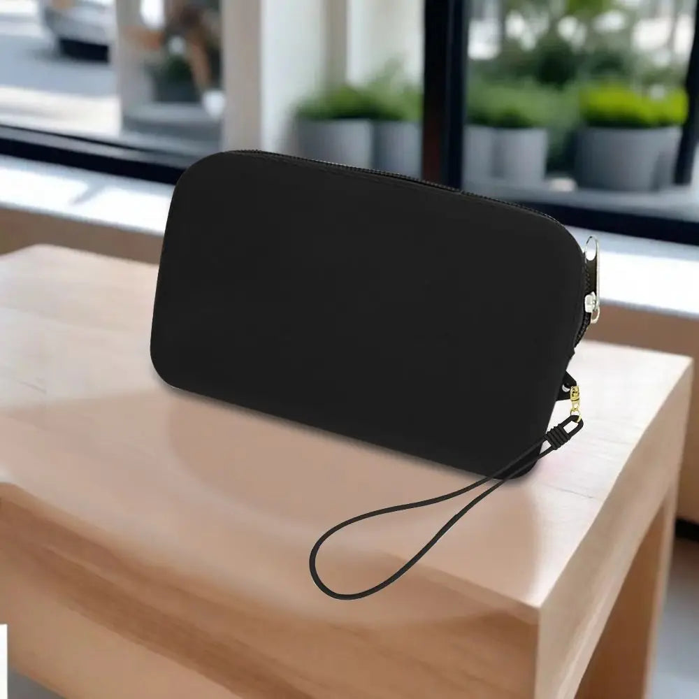 Silicone Solid Coin Purse | Zipper Waterproof Small Item Bag Luxegan