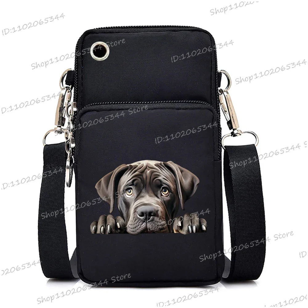 3D Dog Print Mini Bag | Unisex Crossbody & Shoulder Purse Luxegan