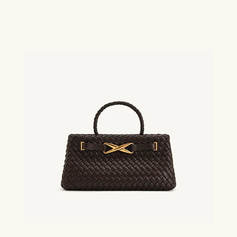 Woven Handbag | High-end Top Handle & Versatile Purse Luxegan