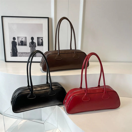 High-Quality Portable Women's Underarm Bag | Simple Designer Shoulder Bag & PU Leather Handbag Luxegan