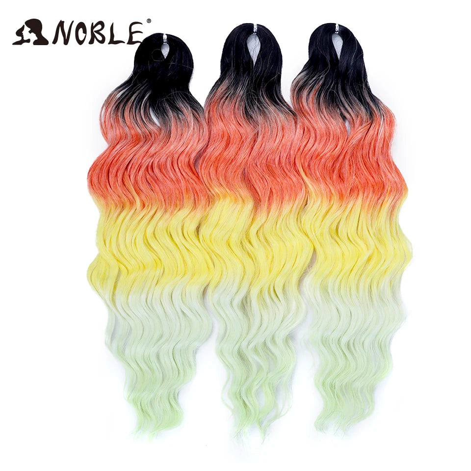 Synthetic Anna Curl Water Wave Crochet Braiding Hair – 24 Inch | 300g | 60 Strands | 88 Ombre & - view 78