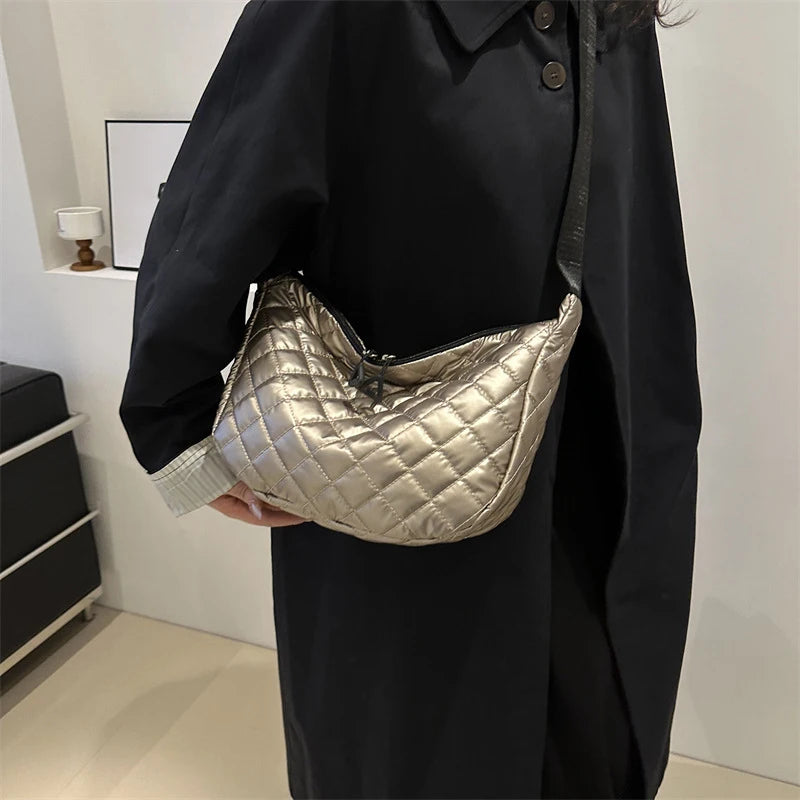 Space Cotton Shoulder Bag | Fashion Square Bag & Crossbody Bag Luxegan