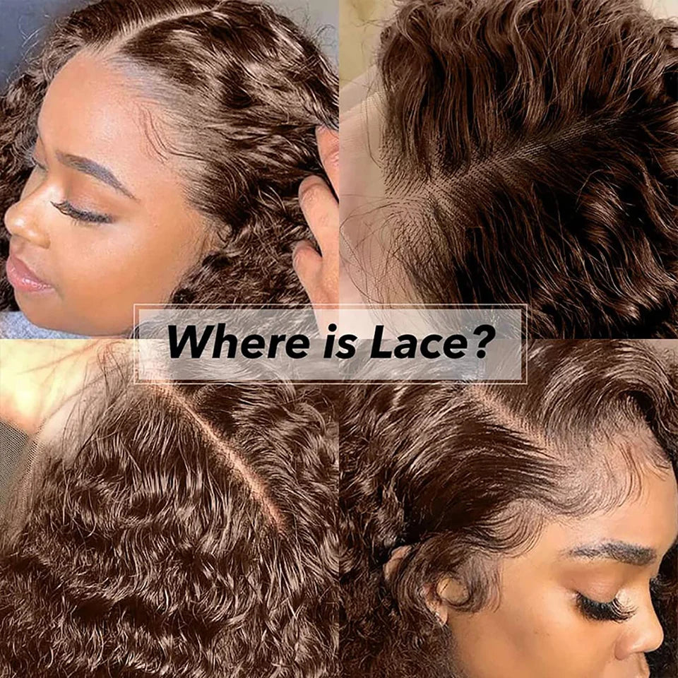 Chocolate Brown Highlight Afro Kinky Curly Bundles | Sophisticated "Deep Water" Ombre Silhouette - view 5