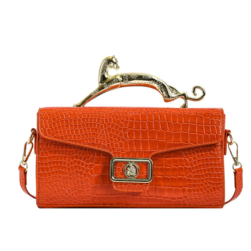 Popular Women's Shell Crossbody Bag | Sophisticated "Lock Catch" Silhouette | High-End Female Fashion Shoulder Bag | "Dignified" High-Performance PU Purse for Radiant Versatile Styling Luxegan
