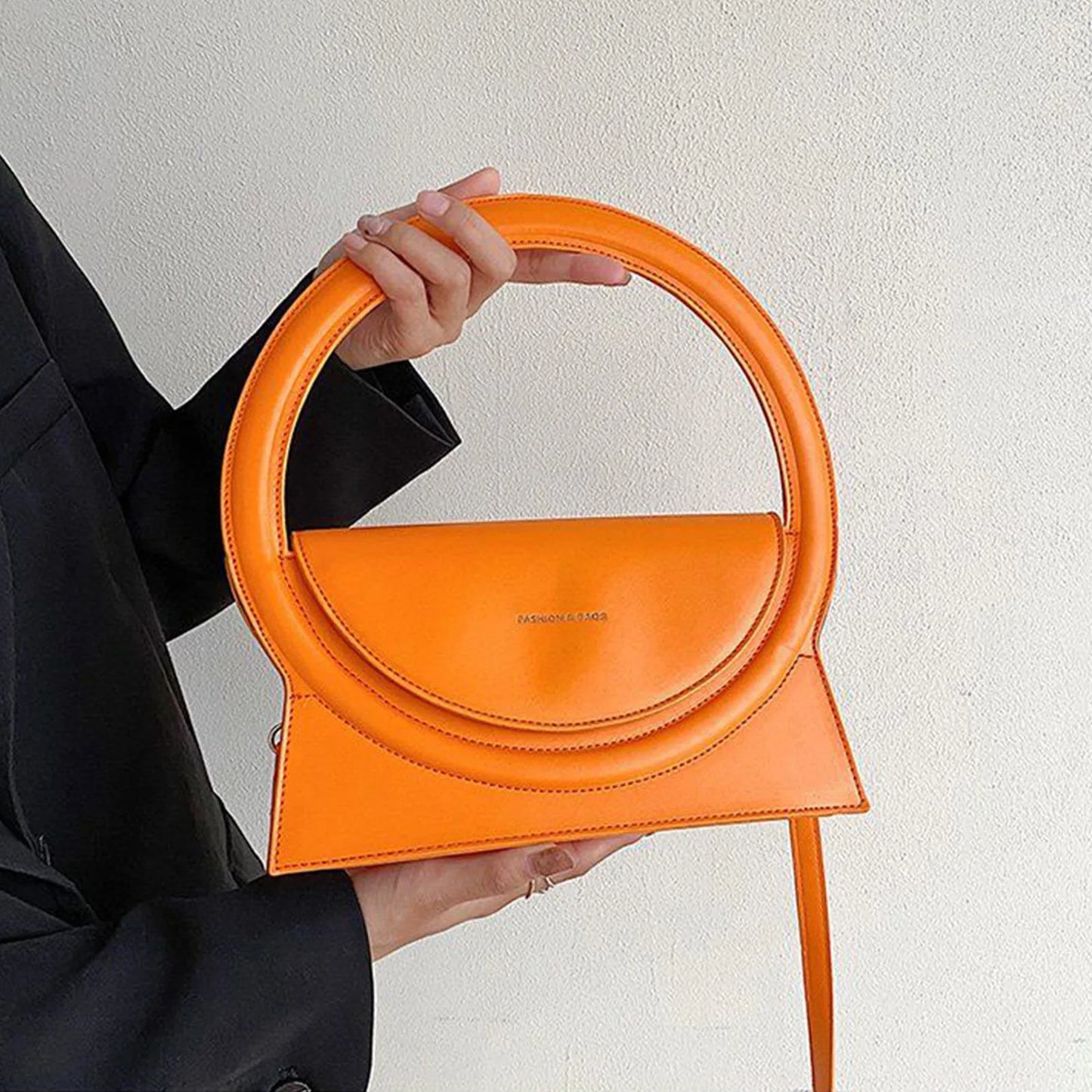 Unique Design Bamboo Saddle Bag | Soft Crossbody Phone Wallet Luxegan