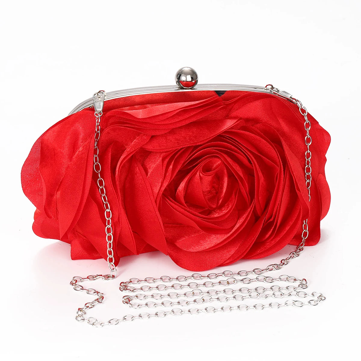 Floral Evening Clutch Bag | Flower Bride Purse & Wedding Handbag Luxegan