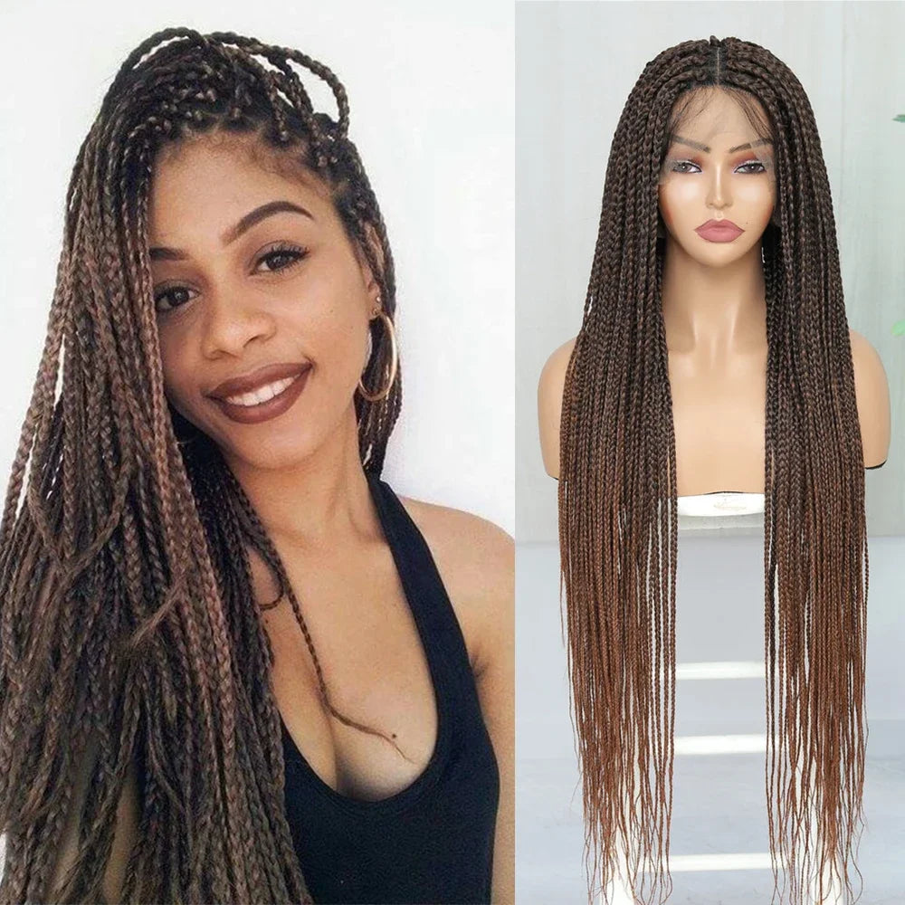  IPARTY 32" Knotless Faux Locs Wig | Full Lace Goddess Braids Luxegan