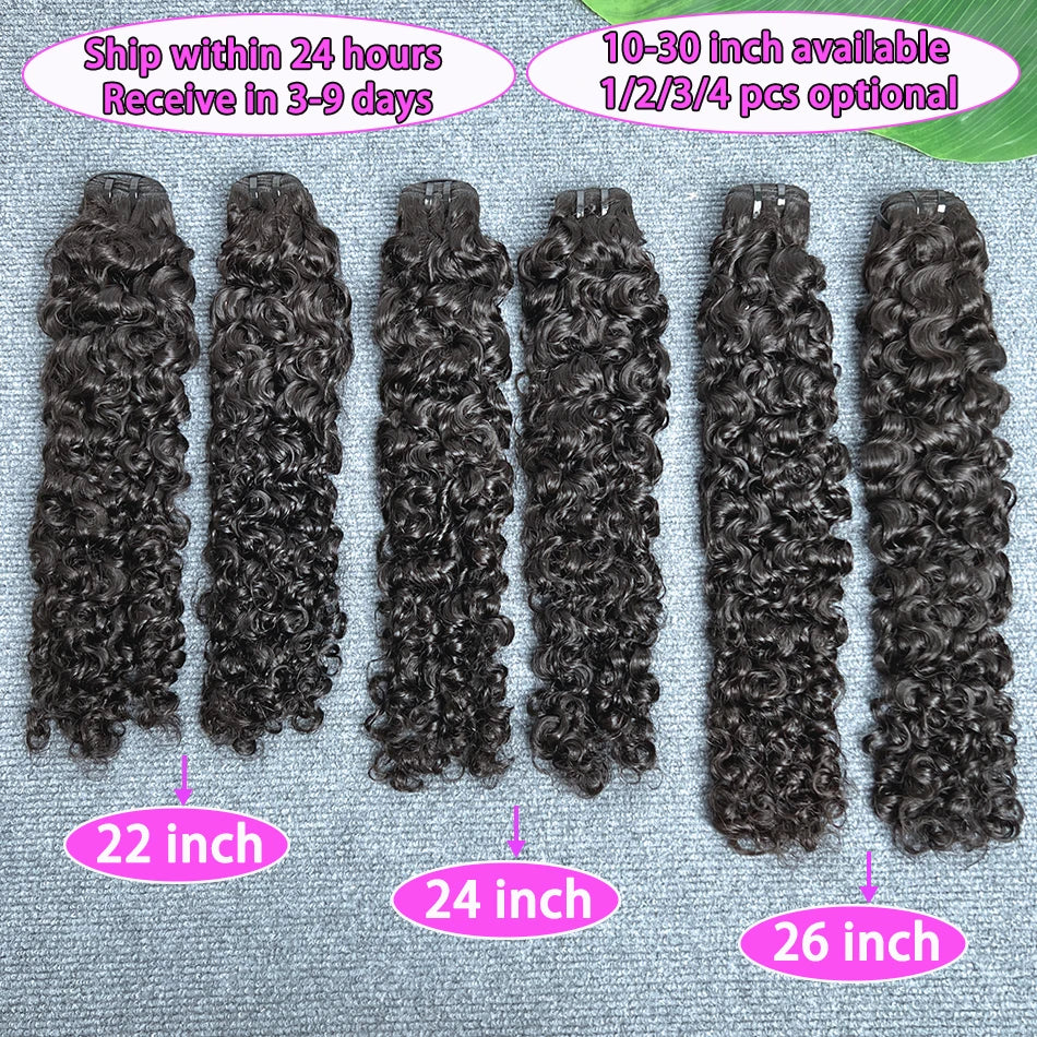 Burmese Curly Human Hair Bundles | 10–30 Inch Weft Extensions Luxegan