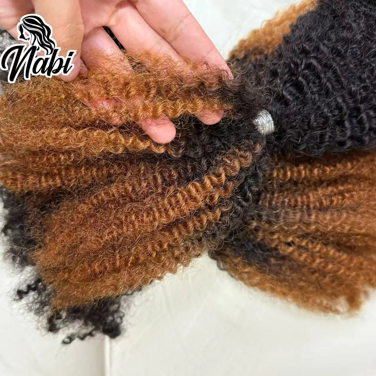 Nabi 4C Kinky Curly Micro Twist Human Hair – Crochet Braiding Hair for Black Women (30g/lot)