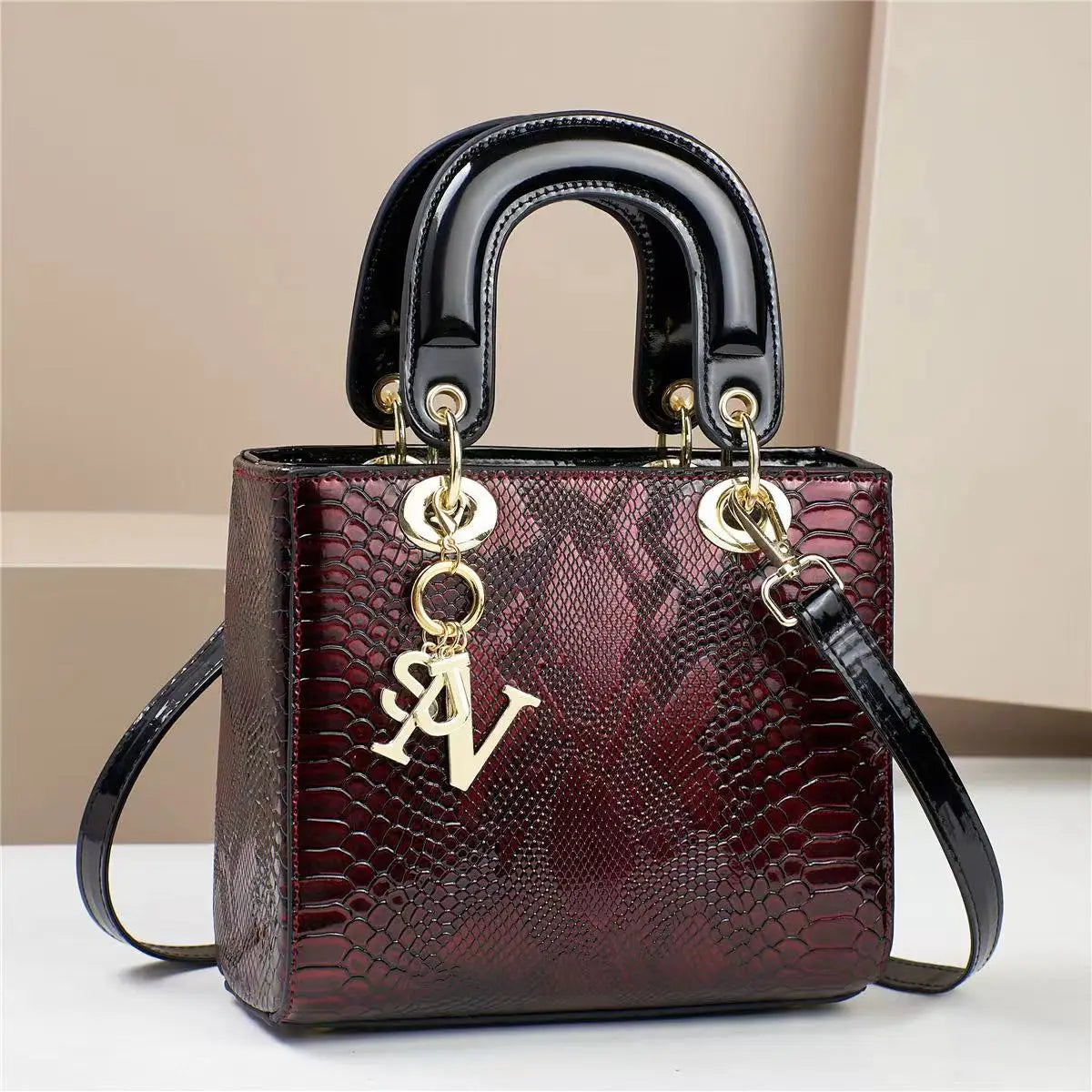 Fashion Brand Designer Women's Handbag | New Crocodile Pattern Daifei Bag (Classic Versatile Shoulder & Commuter Crossbody Bag) Luxegan