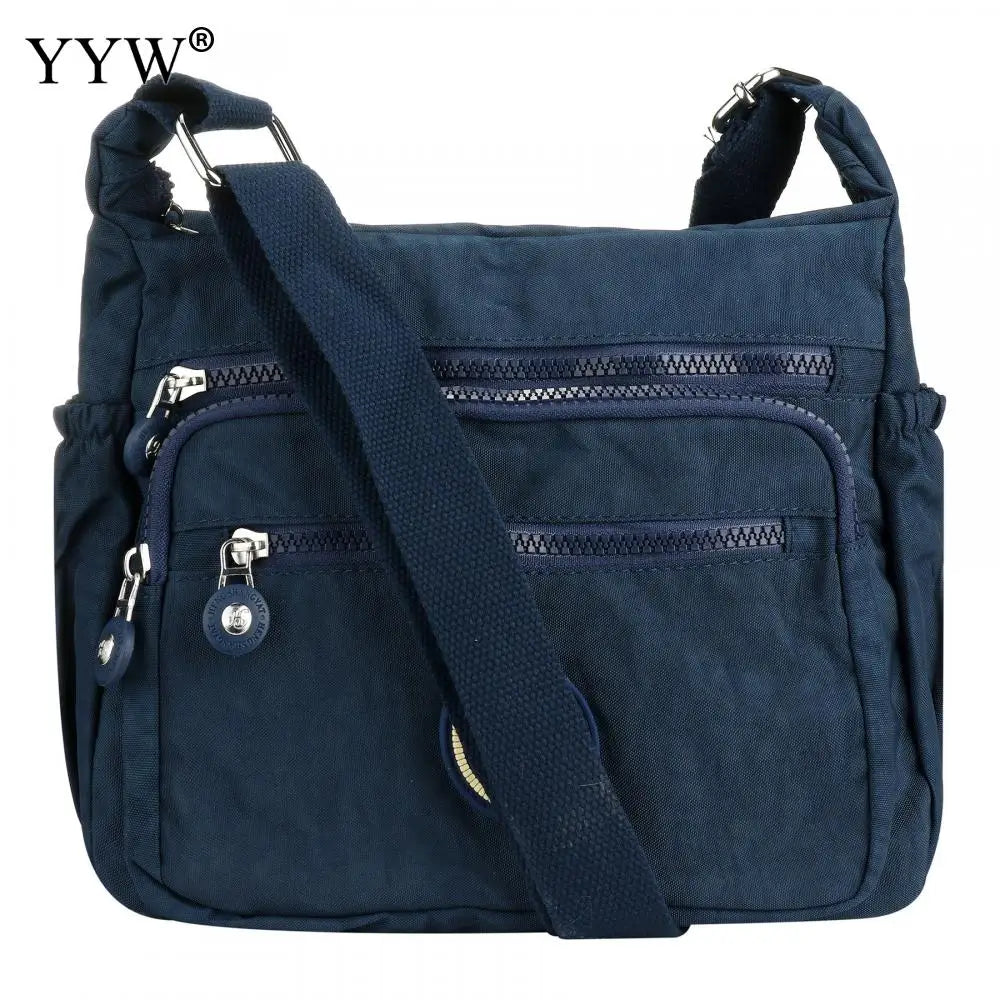 Multi-Pocket Casual Crossbody Bag | Waterproof Nylon Travel Messenger Bag | Women's Versatile Shoulder Purse | Large Capacity Everyday Satchel (Model 21062414312910146) Luxegan