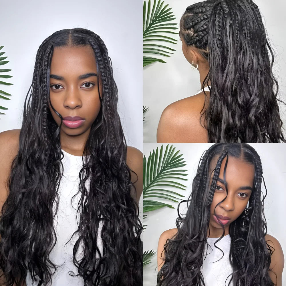 Body Wave Human Hair Bundles for Braiding | No-Weft Boho Extensions | 14–30 Inches Luxegan