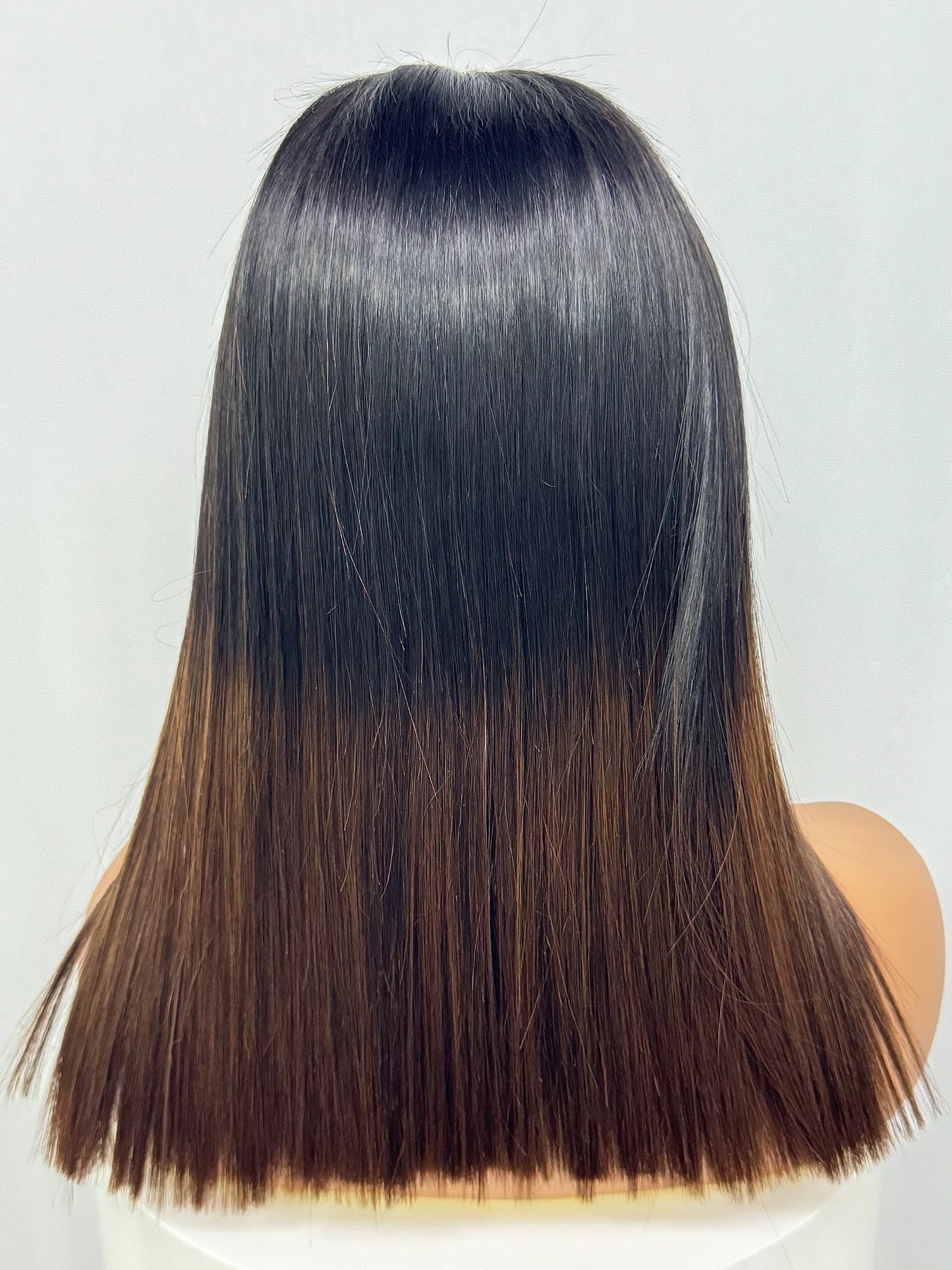 2x6 HD Lace Closure Wig 16A Double Drawn Raw Vietnamese Human Hair Wig 1BT4 Color Bone Straight Human Hair Wig for Black Women
