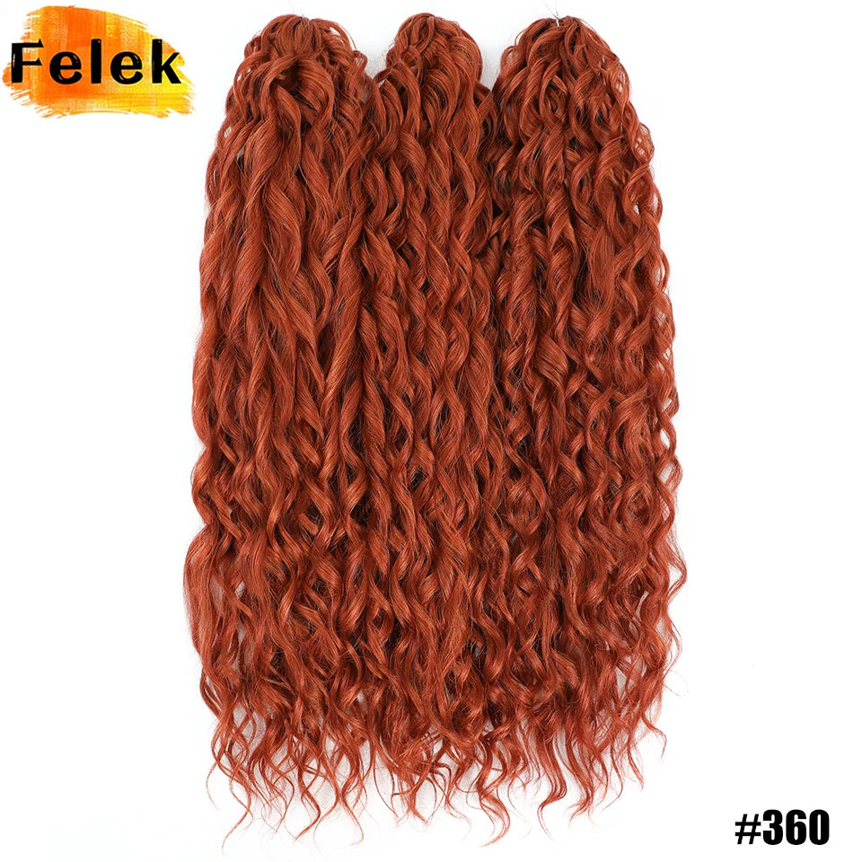 Jessica Hair Deep Wavy Twist Crochet Hair 22 Inch | 100G | 54 Colors | 3 Packs/Lot