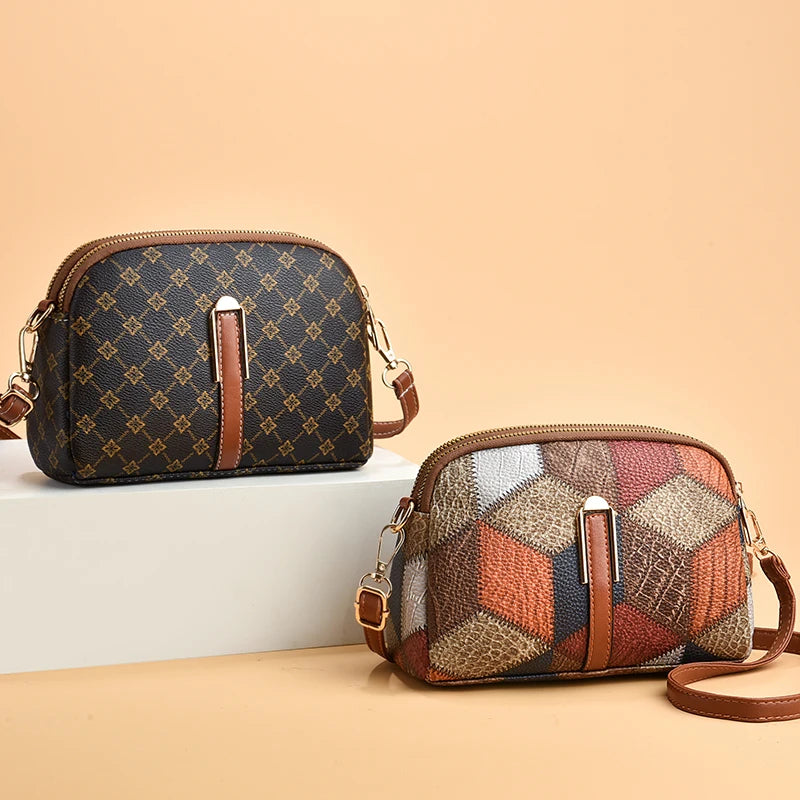 Trendy Printed Shell Bag | Casual Crossbody & Shoulder Purse Luxegan