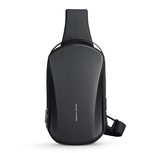 The Ratio Arc Mini | Hard-Shell Waterproof Daily Crossbody Bag with USB Port Luxegan