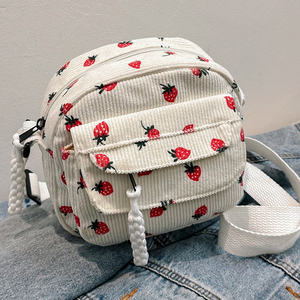 Cute Strawberry Shoulder Bag | Trendy Crossbody Tote & Handbag Luxegan