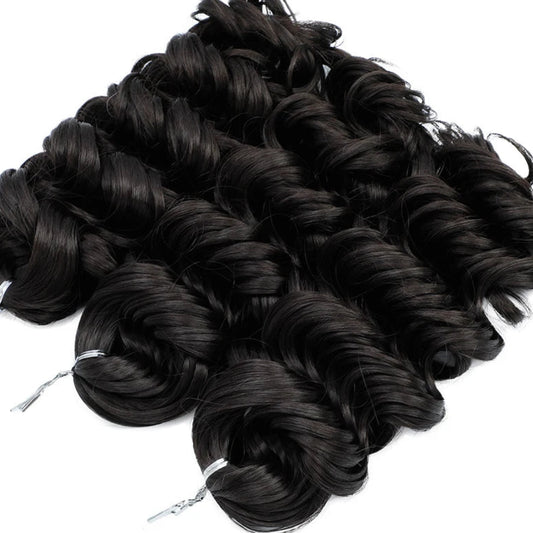16 Inch Synthetic Loose Deep Crochet Hair | Ombre Braiding Extensions Luxegan
