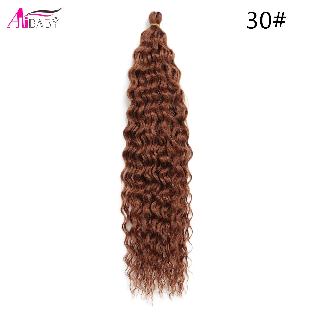 Ariel Curl Crochet Hair 22in – Ocean Wave Ombre Braiding Hair | 100g | 38 Colors | 1 or 3 Pcs - view 40