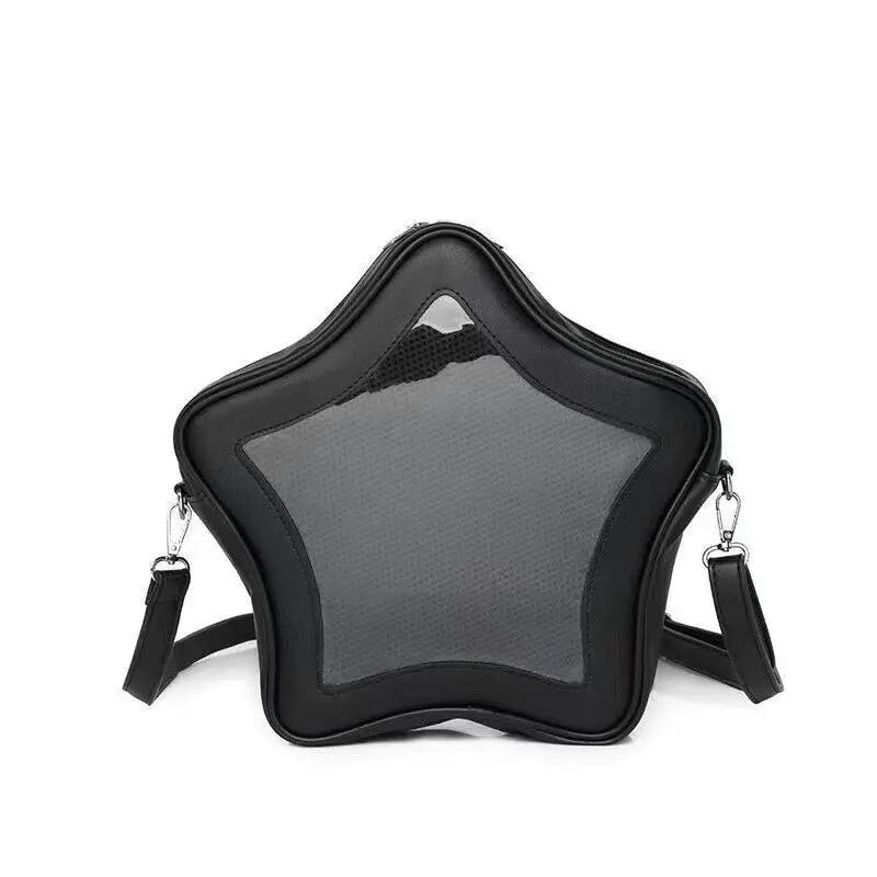 Original Kawaii Star Ita Bag | Anime-Inspired Five-Pointed Star Crossbody | Two-Dimensional Street Fashion Mini Shoulder Bag for Women Luxegan
