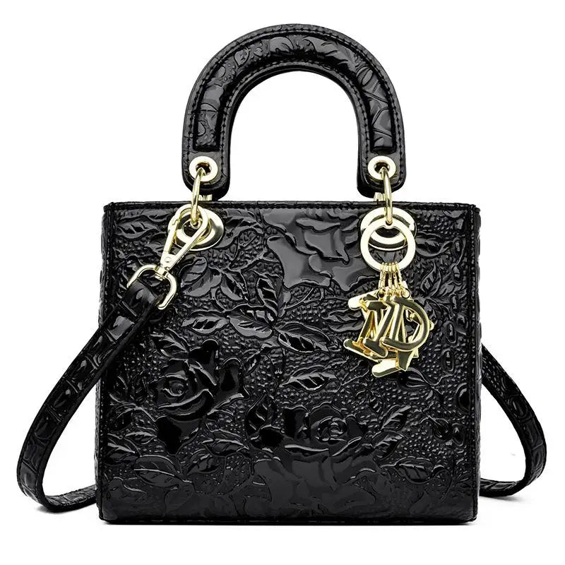Brand Retro Ladies Handbag | High Quality PU Leather Shoulder Messenger Bag (Large Capacity Simple Commuter Bag for Women) Luxegan