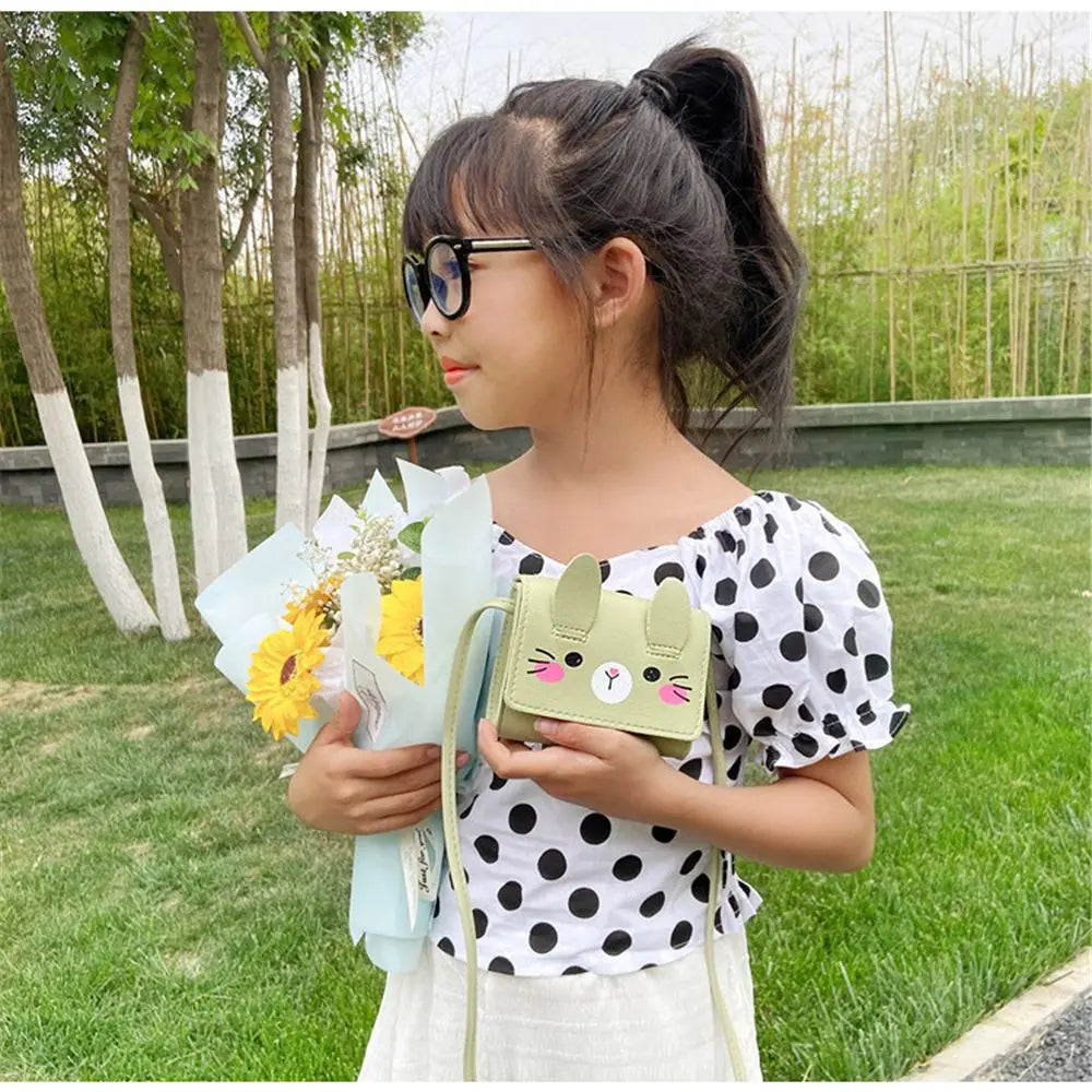 Children's Accessories Small Shoulder Bag | Cute Rabbit Baby Girls Small Crossbody Bags & Cartoon Kids Boys Mini Coin Purse Handbags Luxegan