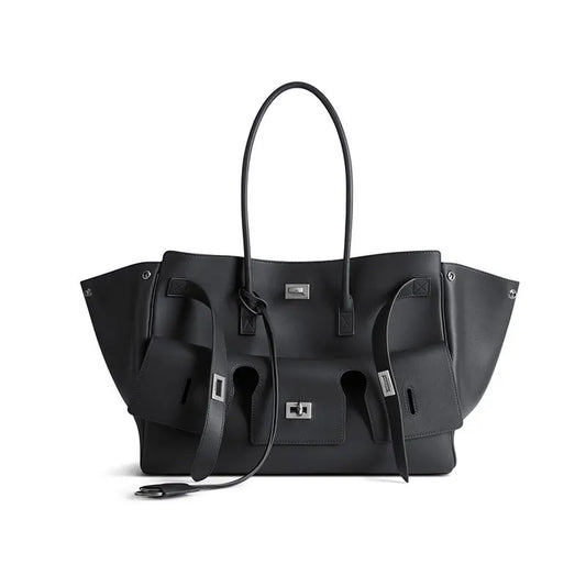New Women's Tote Bag, Fashionable and Simple Casual Bag, High-End Shoulder Bag, Large-Capacity Commuter Bag, Trendy Handbag, Water-Repellent Shopping Bag