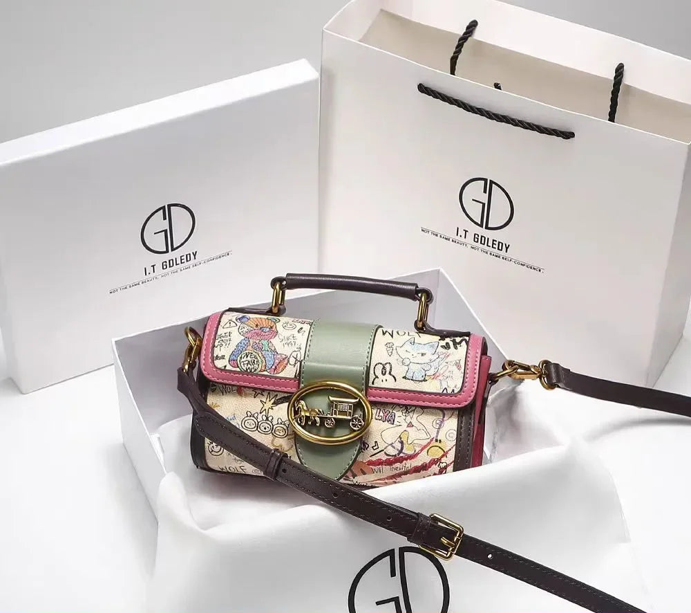 Women's Designer Baguette Bag | Crossbody Shoulder Purse & Travel Tote Luxegan