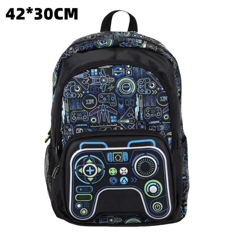 Large Capacity Cartoon Student Backpack | Sophisticated "Anime Bag" Silhouette | High-End Movie & TV Theme School Bag & Lunch Bag | "Dignified" High-Performance PVC Essential for Radiant Versatile Styling Luxegan