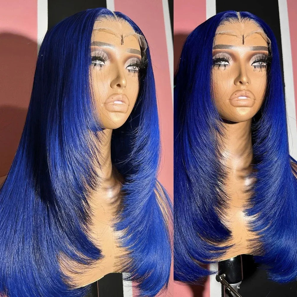 Light Pink Layered Straight Bob | Sophisticated 13x4 HD Transparent Lace Frontal | Elegant 12-Inch High-Temperature Fiber Wig | "Dignified" Natural Hairline Glueless Wig for Daily Wear & Cosplay Luxegan