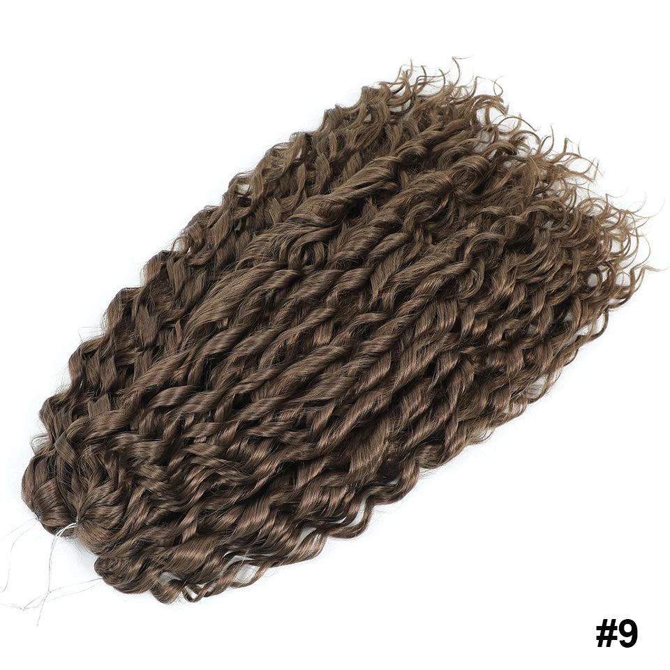 Jessica Curls Crochet Braiding Hair | Synthetic Water Wave Twist Hair 22 Inch | 53 Colors