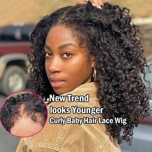 250% Density Afro Kinky Curly Wig | Sophisticated 13x6 HD Lace Frontal | Elegant 4C Edges Brazilian Virgin Human Hair | "Dignified" 18–24 Inch Kinky Curly Frontal for High-Definition Realism Luxegan