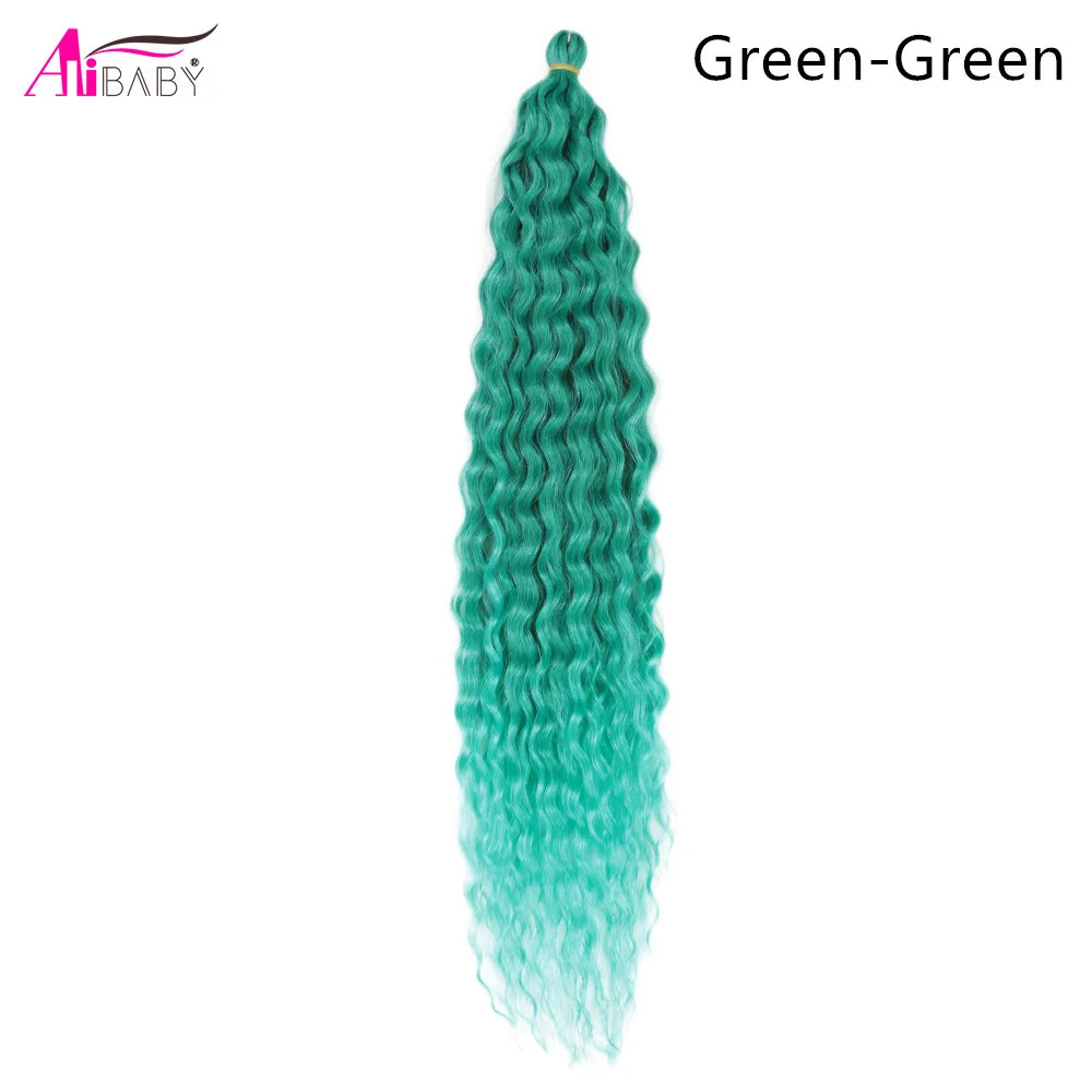 Ariel Curl Crochet Hair 22in – Ocean Wave Ombre Braiding Hair | 100g | 38 Colors | 1 or 3 Pcs - view 34