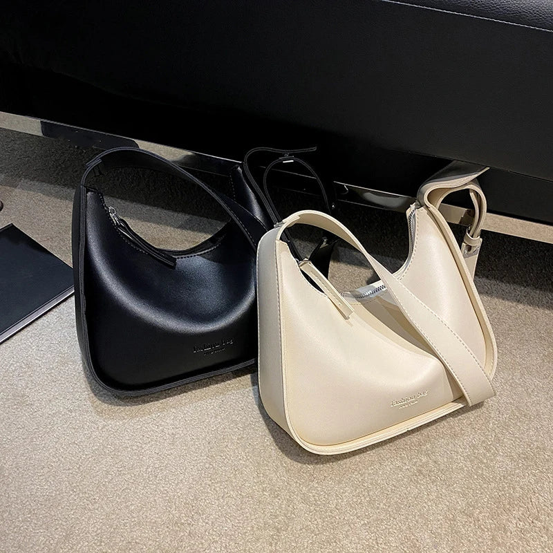 Small Belt Buckle Design Shoulder Bag for Women | New Fashion Trend Designer Crossbody Bag | Underarm Bag Handbag (Brown) Luxegan