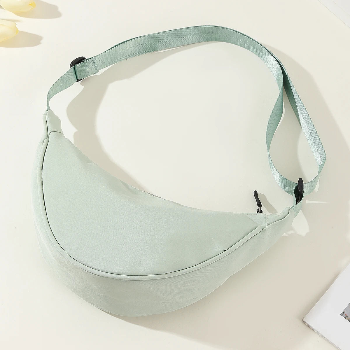 Unisex Fashion Hobo Messenger Bag | Versatile Nylon Sling & Crossbody Bookbag | Casual Large Capacity Satchel with Adjustable Strap (60–105cm) Luxegan