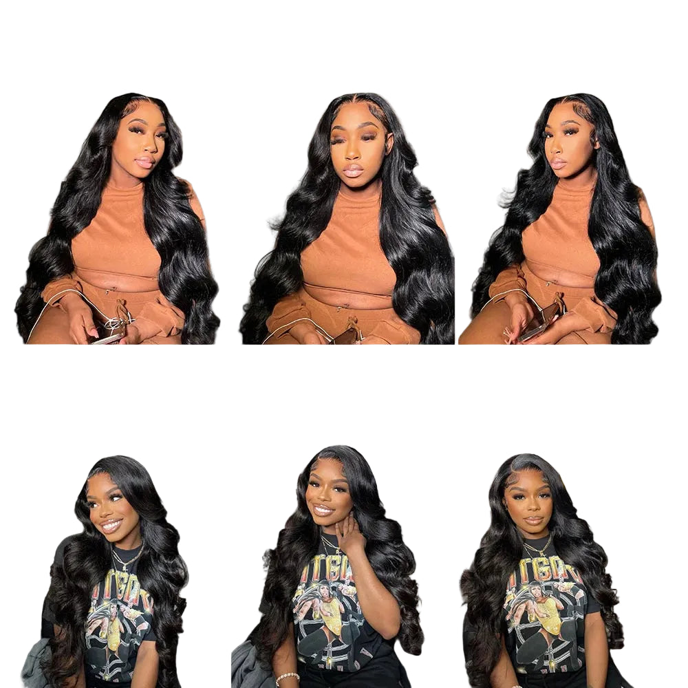 Body Wave HD Lace Frontal Wig - 13x6 Transparent Swiss Lace Front Wig - 100% Brazilian Remy Human Hair Closure & Frontal Long Wig for Women (26+ Inch, All Colors Dyeable) Luxegan