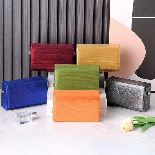 Orange Square Bag | PU Fashion Handbags & Luxury Designer Side Shoulder Bag Luxegan