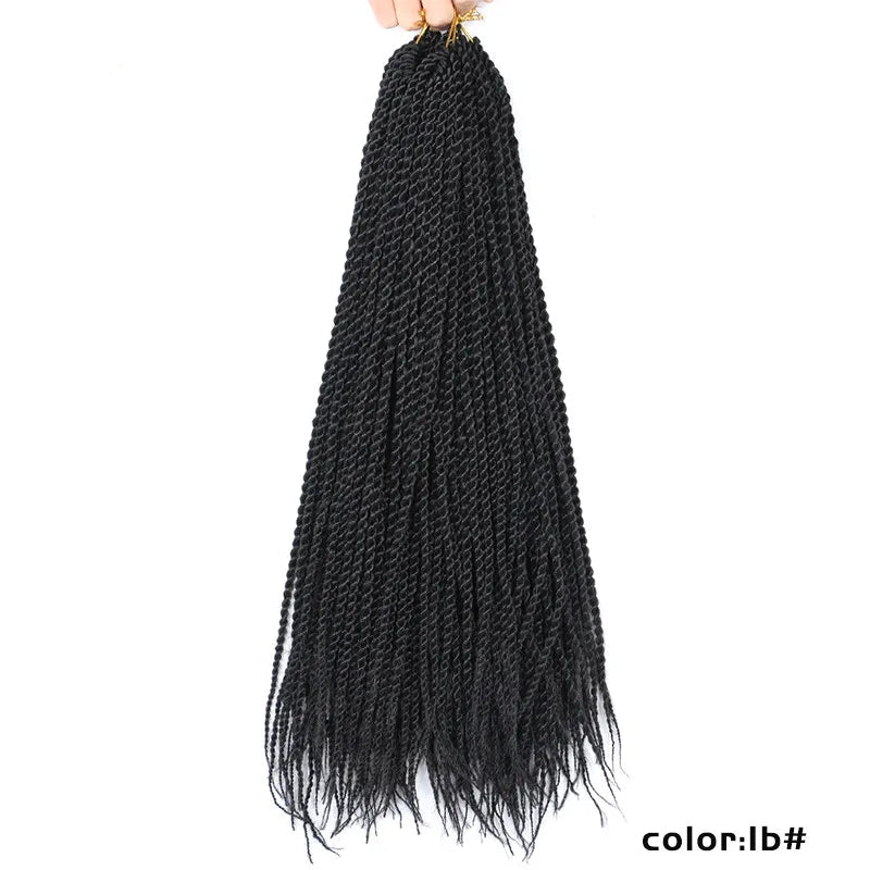 Full Star Senegalese Twist Crochet Braids | 30 Strands/Pack | Ombre Colors Luxegan