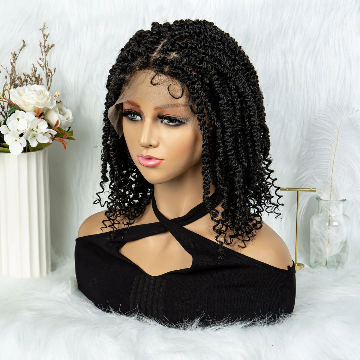 14 Inch Butterfly Locs Dreadlock Wig | Knotless | Lace Front