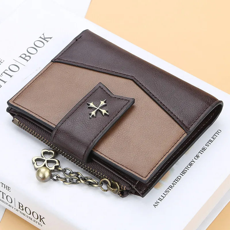 Women’s Casual PU Leather Bifold Wallet | Sophisticated Ladies Clutch & Credit Card Holder | Fashion-Forward Zipper Coin Purse | Elegant Standard Wallet & Portable Handbag Gift Luxegan