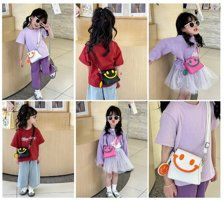 Princess Fashion Designer Crossbody Bag | Versatile "Mother & Kids" Matching Handbag | Trendy PU Leather Satchel & School Bag for Girls & Women (Model 20250513HM006) Luxegan