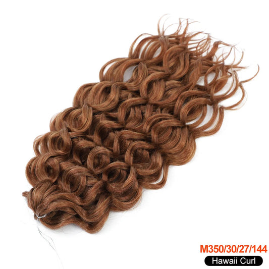 Afro Curls Deep Wavy Twist Crochet Hair Extensions – Ombre Synthetic Braiding Hair for Women - view 2
