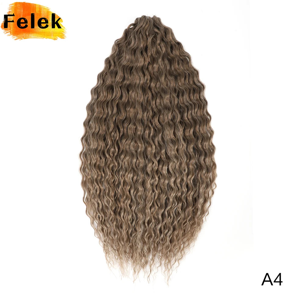 Ariel Curls Crochet Braiding Hair | Water Wave Synthetic Braid Extensions