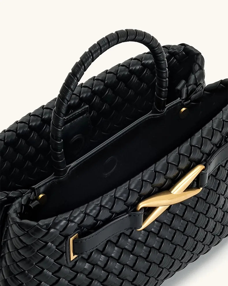 Woven Handbag | High-end Top Handle & Versatile Purse Luxegan