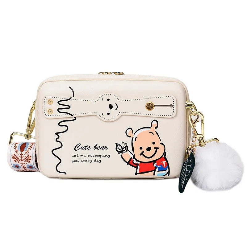 Disney Winnie the Pooh Shoulder Bag | Fashion Cartoon Print Crossbody Bag Luxegan