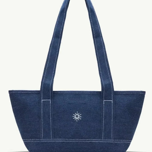 Large Capacity Canvas Shoulder Bag | Sophisticated Solid Color Tote Silhouette | Elegant "Zipper Closure" Stylish Handbag | "Dignified" Leather-Trimmed Purse for Radiant Versatile Styling Luxegan