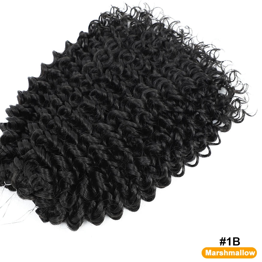 Synthetic Afro Curl Crochet Hair | Kinky Curly Twist Braiding Extensions Luxegan
